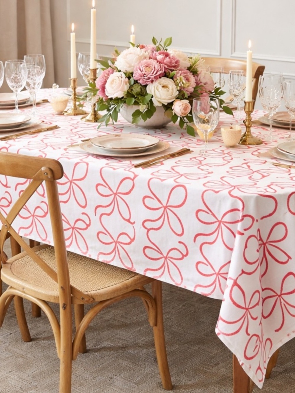 Kate Spade bow tablecloth